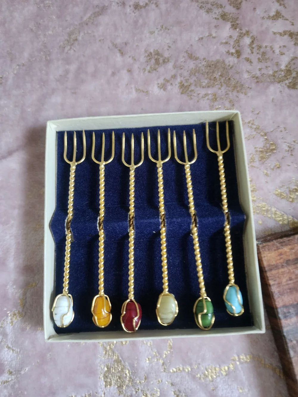 VINTAGE SET | Set of 6 Cocktail Forks